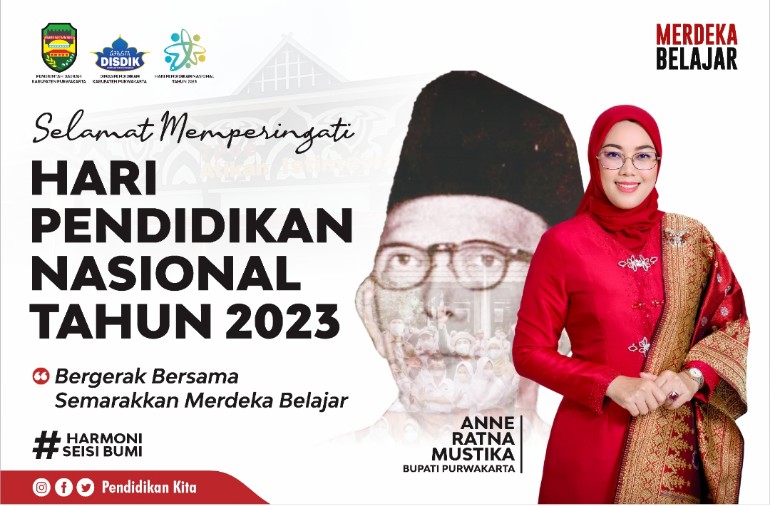 Upacara Peringatan Hari Pendidikan Nasional Tahun 2023 Tempat Tribun