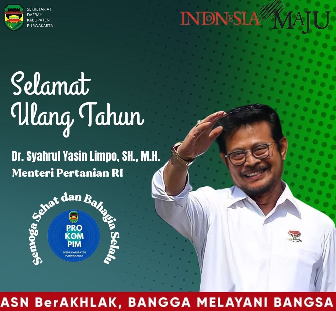 Selamat Ulang Tahun Dr. Syahrul Yasin Limpo, SH., M.H (Menteri ...