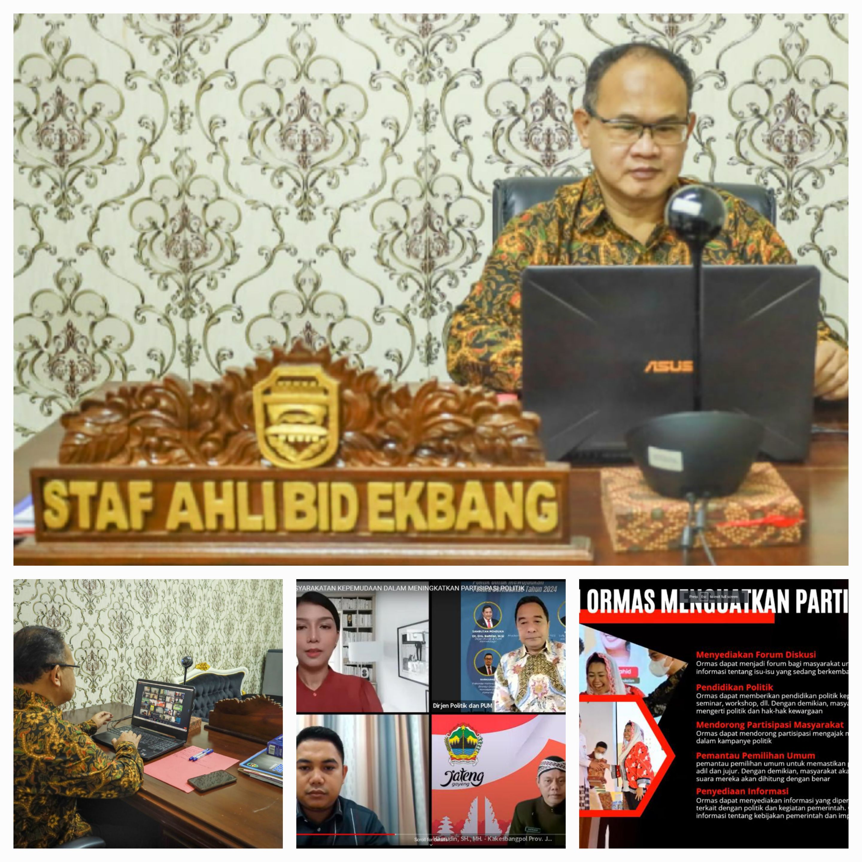 Webinar Dengan Tema 'Partisipasi Organisasi Kemasyarakat (Ormas ...