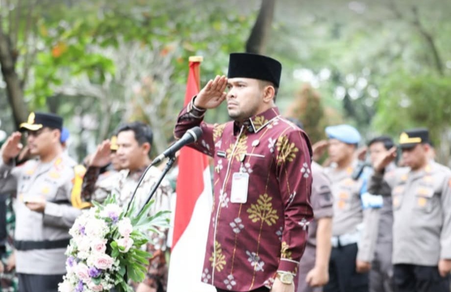 Wakil Bupati Purwakarta Abang Ijo Hapidin Menjadi Pembina Apel Kesiapsiagaan Satgas Pemberantasan Premanisme Tingkat Kabupaten Purwakarta